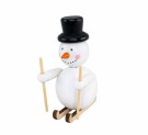 Snømann av tre på ski thumbnail