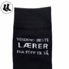 Sokker - Verdens beste lærer, str dame onesize thumbnail