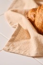Kjøkkenhåndkle med rustikkbrune tynne striper thumbnail