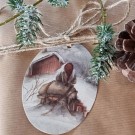 Gammelnissen merkelapper, 8 stk m/jutetråd thumbnail