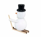 Snømann av tre på ski thumbnail