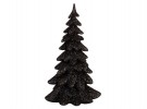 Juletre sort gullglitter 15 cm thumbnail
