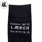 Sokker - Verdens beste lærer, str herre onesize 41-46 thumbnail