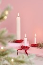 Rød lysestake metall, til bedelys thumbnail