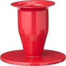 Rød lysestake Hygge i metall, til bedelys thumbnail