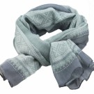 Marius skjerf, lysegrå/mint thumbnail