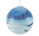Julekule håndmalt, 1 dompap thumbnail