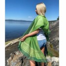 Marius skjerf, lys grønn/hvit/grønn thumbnail