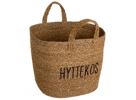 Hyttekos bag flettet