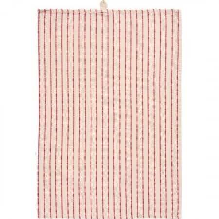 Kjøkkenhåndkle med innvevde røde striper