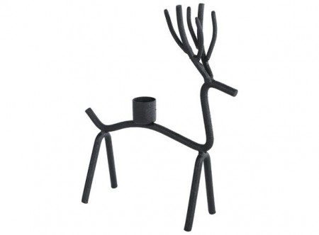 Lysestake rein, kronelys sort metall