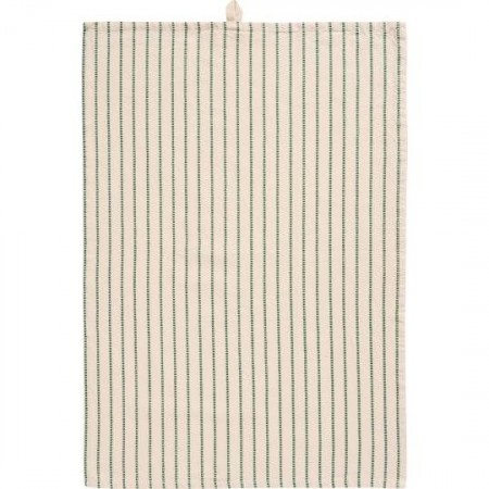 Kjøkkenhåndkle med innvevde grønne striper