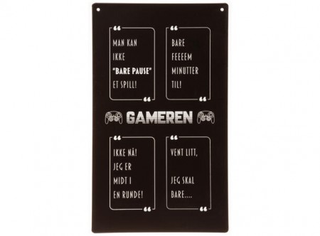 Gameren skilt avlangt