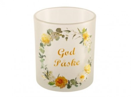 Lysglass matt frostet, God Påske