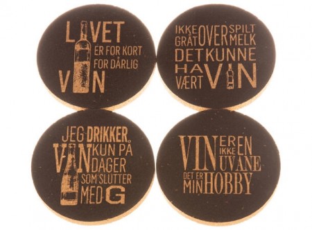 Glassbrikker, Tid for vin, 4-PK
