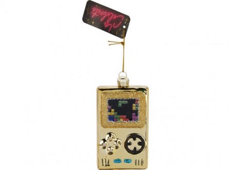 Gameboy juletrepynt, gull