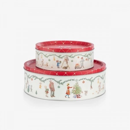 Norge kakeboks rund 2-pk