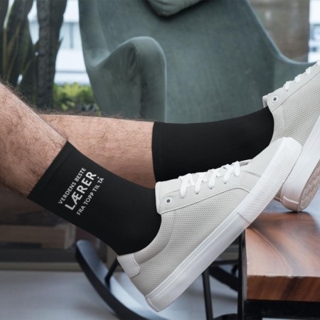 Sokker - Verdens beste lærer, str herre onesize 41-46