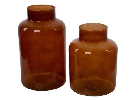 Vase amber, 14x20 cm