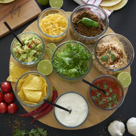 Norgesglasset Tacosett 8 deler