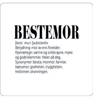 Glassbrikke bestemor