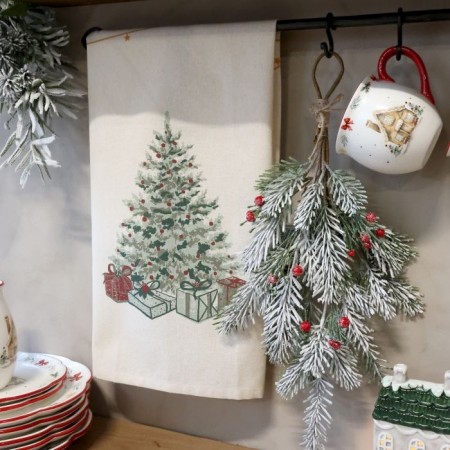 Kjøkkenhåndkle med juletre