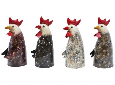 Hagepynt hane metall 20 cm