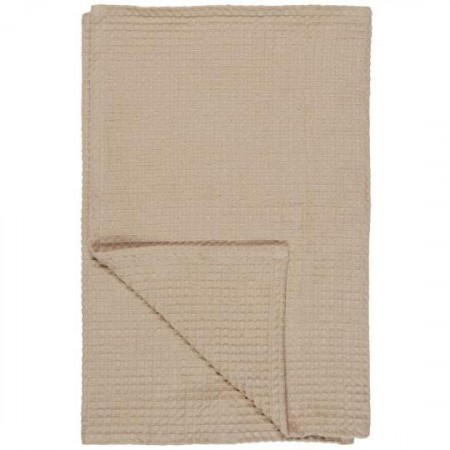 Håndkle med vaffelmønster, beige